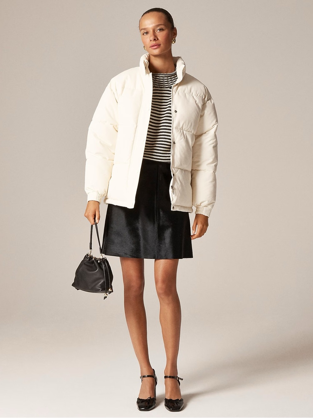 J CREW Collection Fairfax skirt in calf hair Black Size 12 $998 CQ527 - Picture 3 of 9